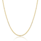 The Bezel Tennis Necklace - 18k Gold Plated