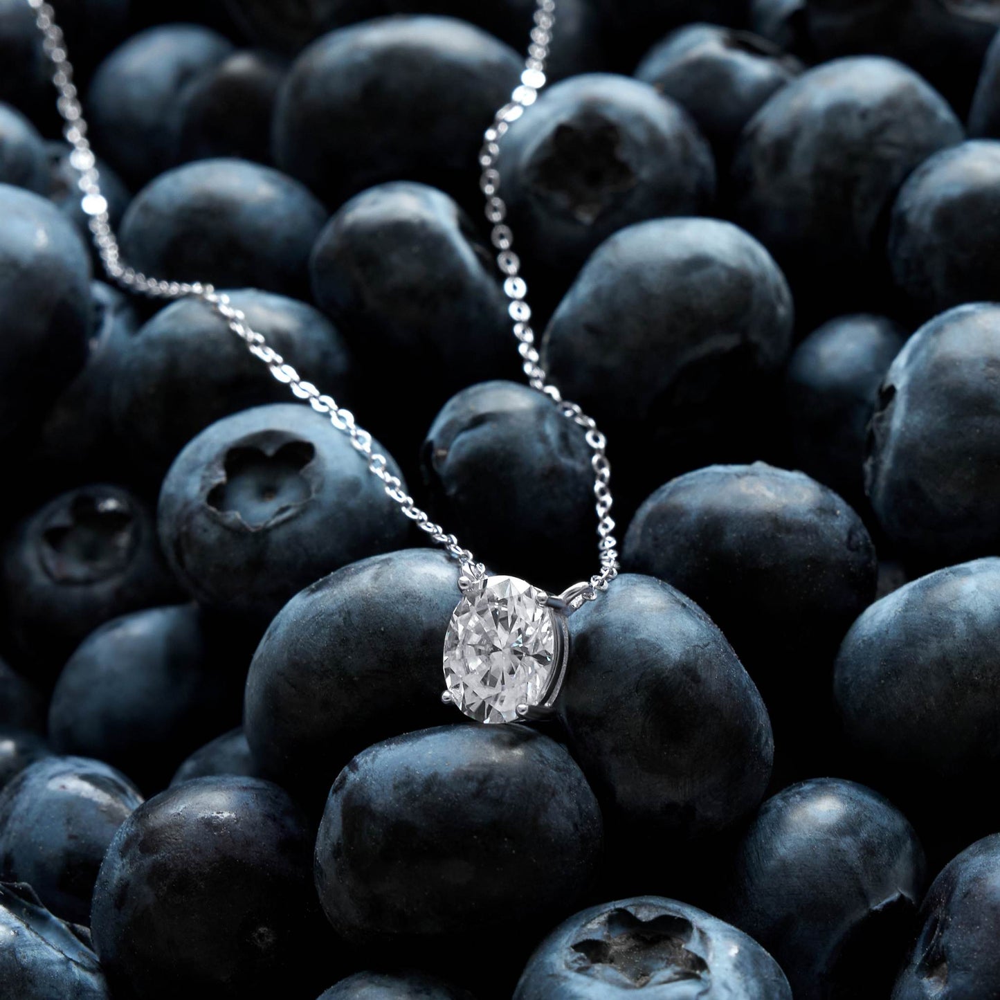 The 2CT Oval Moissanite Pendant Necklace