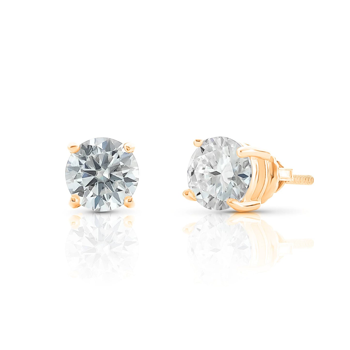 The Round Cut Stud Earrings