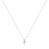 The Classic Solitaire Round Pendant Necklace
