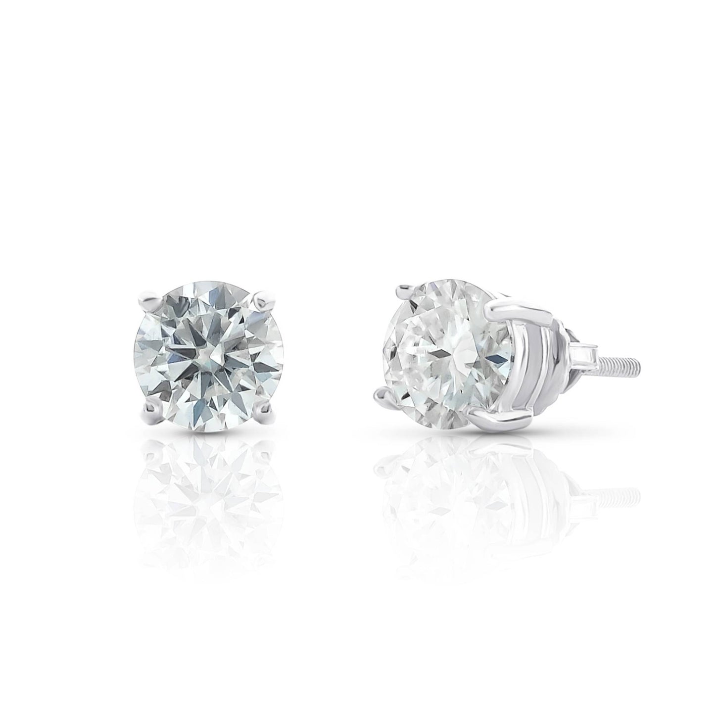The Round Cut Stud Earrings
