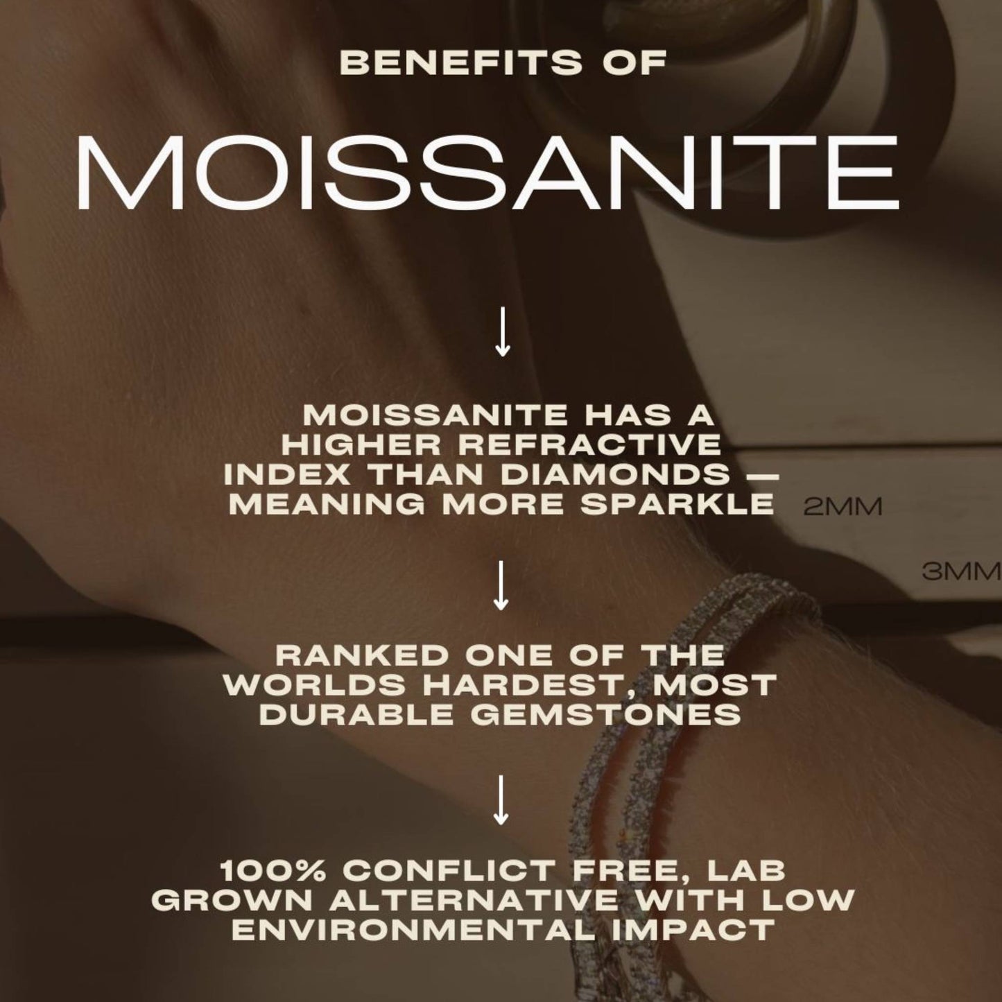 The Moissanite Tennis Bracelet - 18k Gold Plated