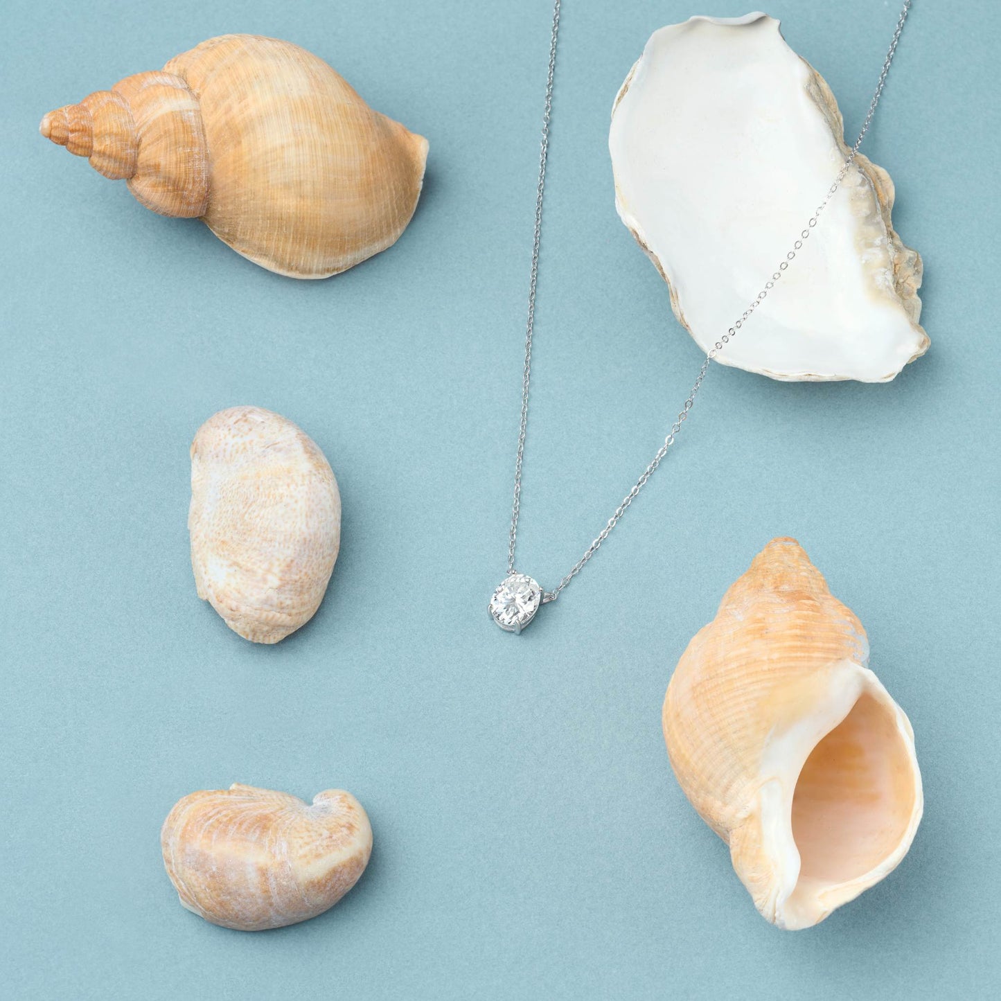 The 2CT Oval Moissanite Pendant Necklace