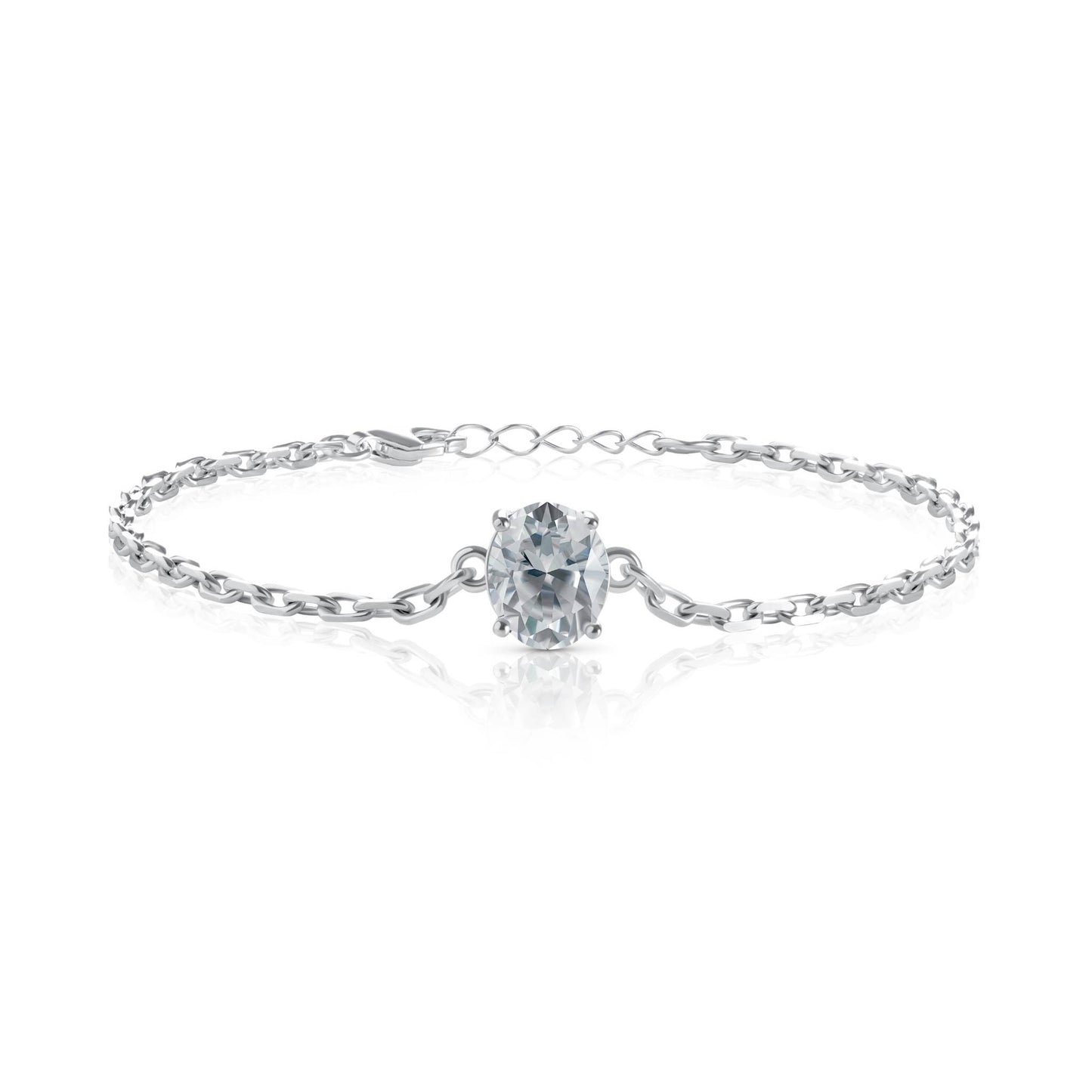 The 2CT Oval Moissanite Bracelet