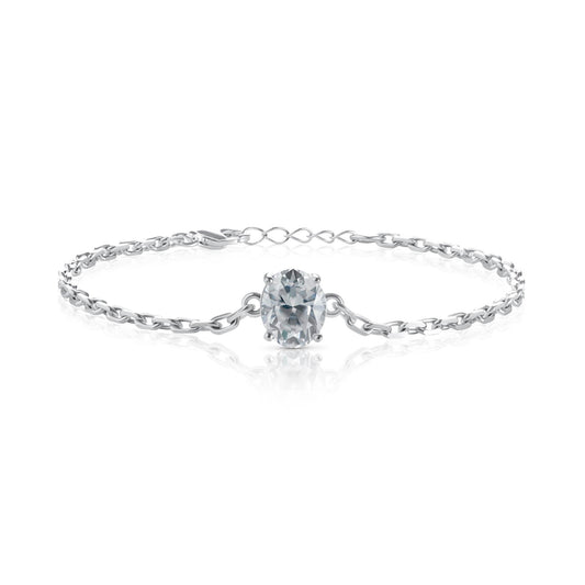 The 2CT Oval Moissanite Bracelet