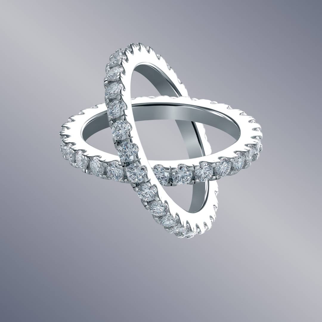 The 2mm Classic Eternity Ring - 18k Gold Plated