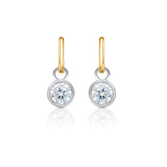 The Bezel Drop Earrings