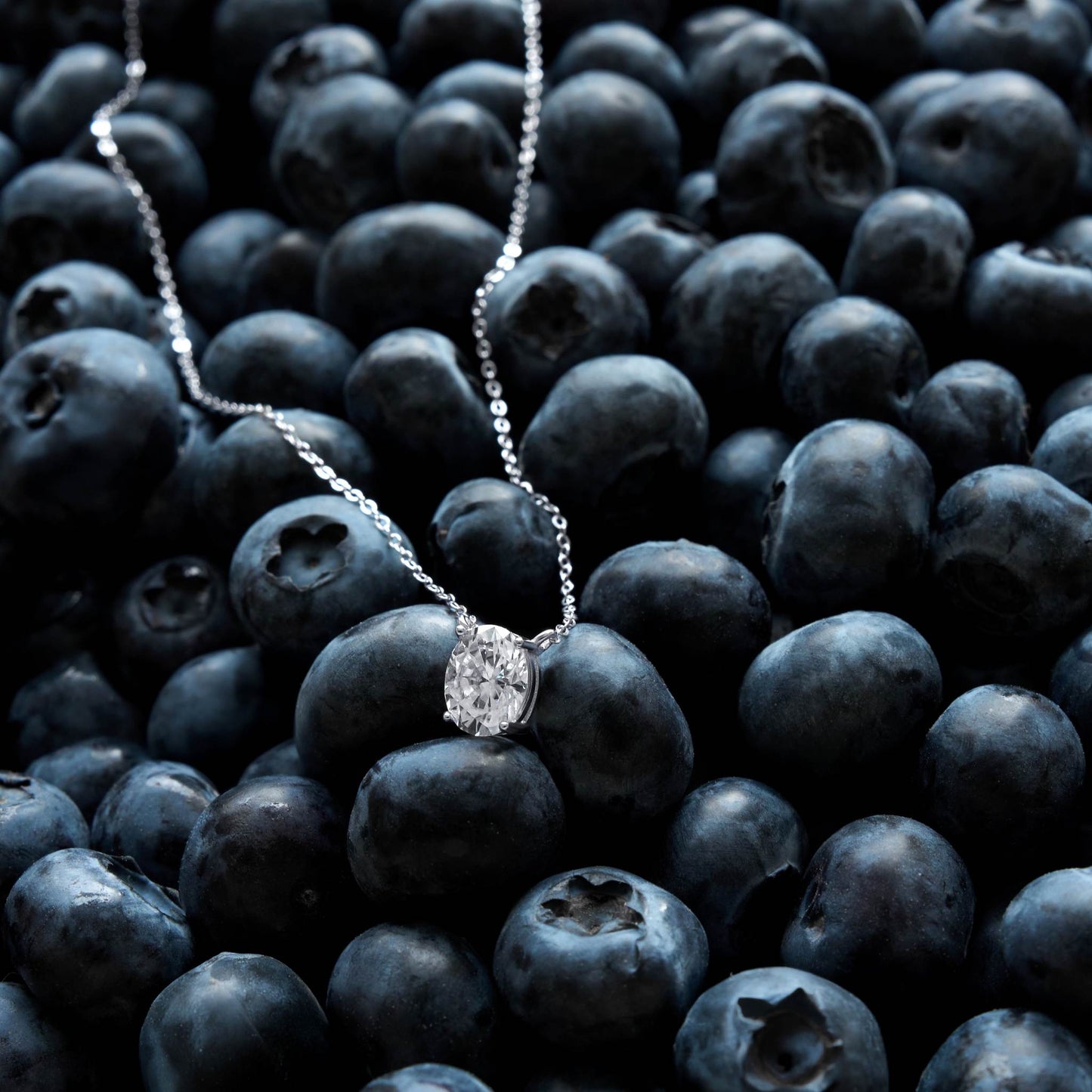 The 2CT Oval Moissanite Pendant Necklace