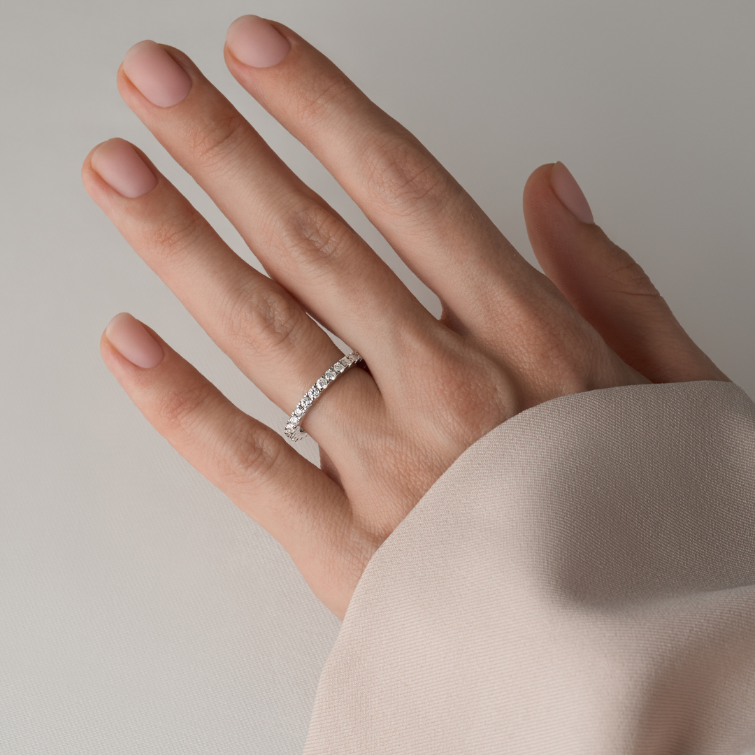 The 2mm Classic Eternity Ring - 18k Gold Plated