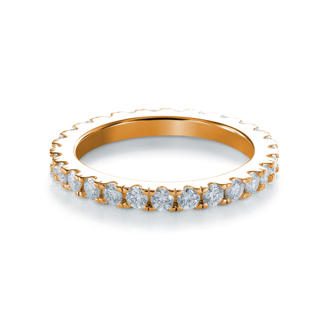 The 2mm Classic Eternity Ring - 18k Gold Plated