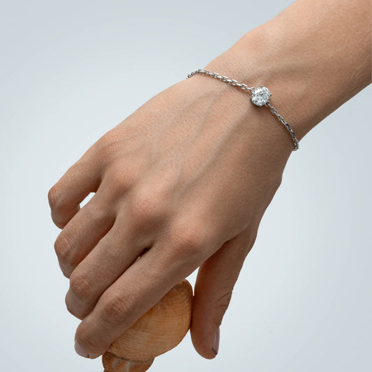 The 2CT Oval Moissanite Bracelet